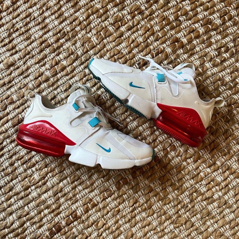 Women’s Airmax Infinity ~ 6.5. Red white and blue sneakers.